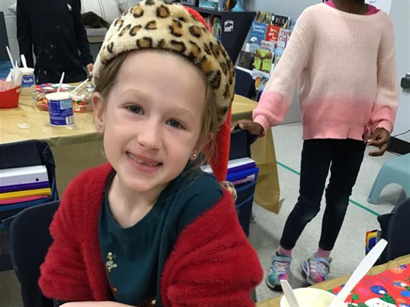 Students enjoying holiday activities